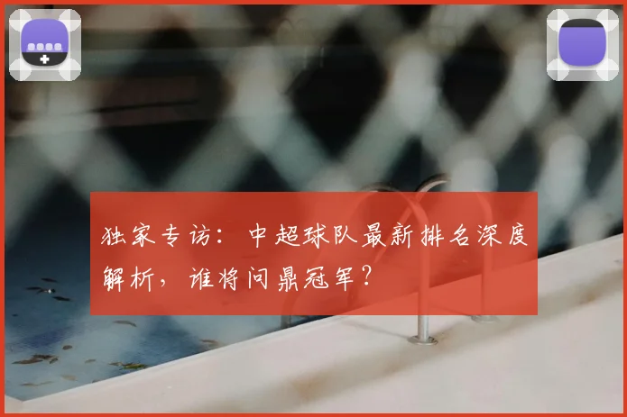 独家专访：中超球队最新排名深度解析，谁将问鼎冠军？